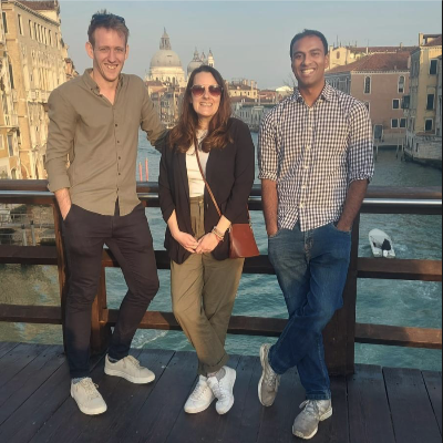 From left to right: Dr Andrew Malcolm-Neale, Dr Siobhan Smith, Dr Hasan Muhammed.